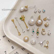 �~�18k��ɫ�Ƕ�ʯ�������������ĺ��JС����DIY�ֹ�������