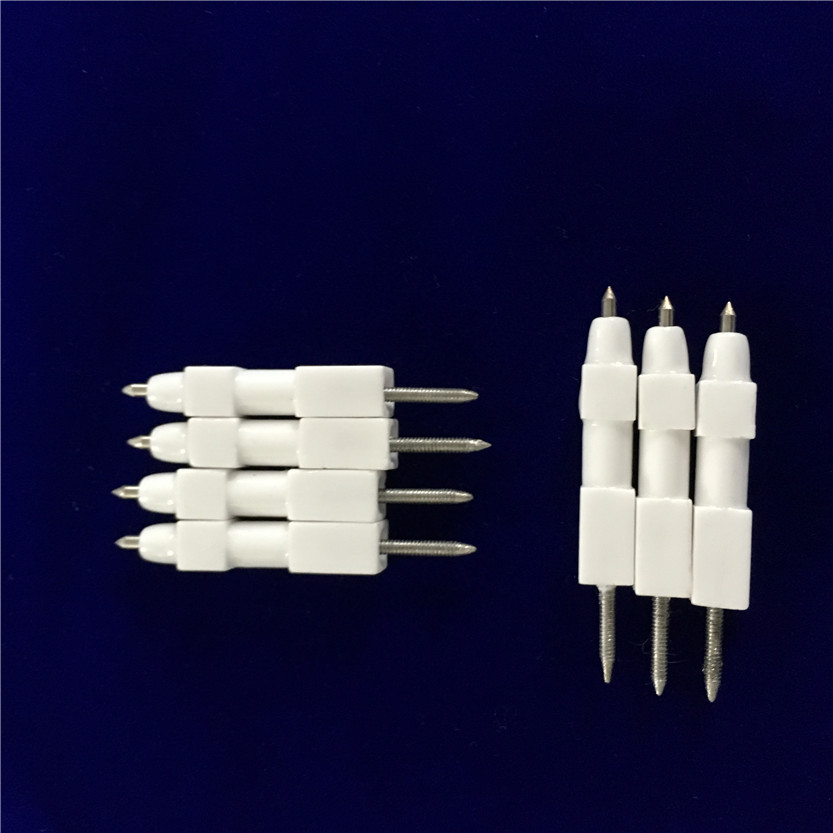 家用煤气灶燃气炉陶瓷点火针 上釉95瓷氧化铝电极点火针