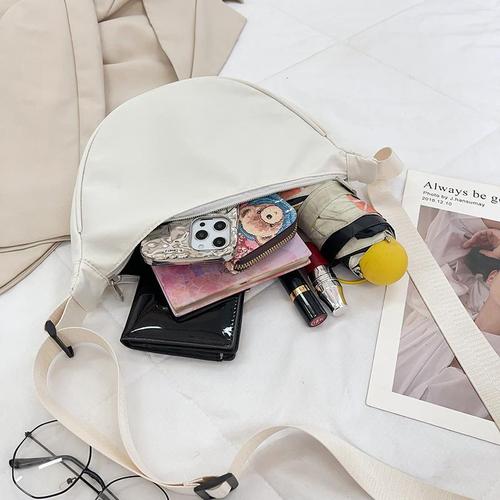 Korean-style women's casual versatile underarm bag commutation crossbody bag plain color dumpling bag new quality shoulder bag