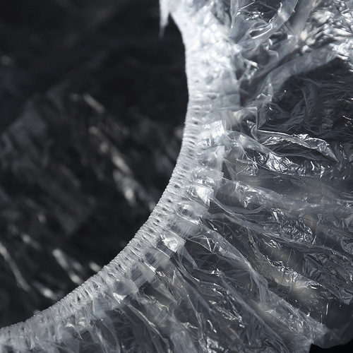 Qingyimei disposable shower cap strip thickened hat hotel transparent plastic waterproof enlarged beauty hair hat