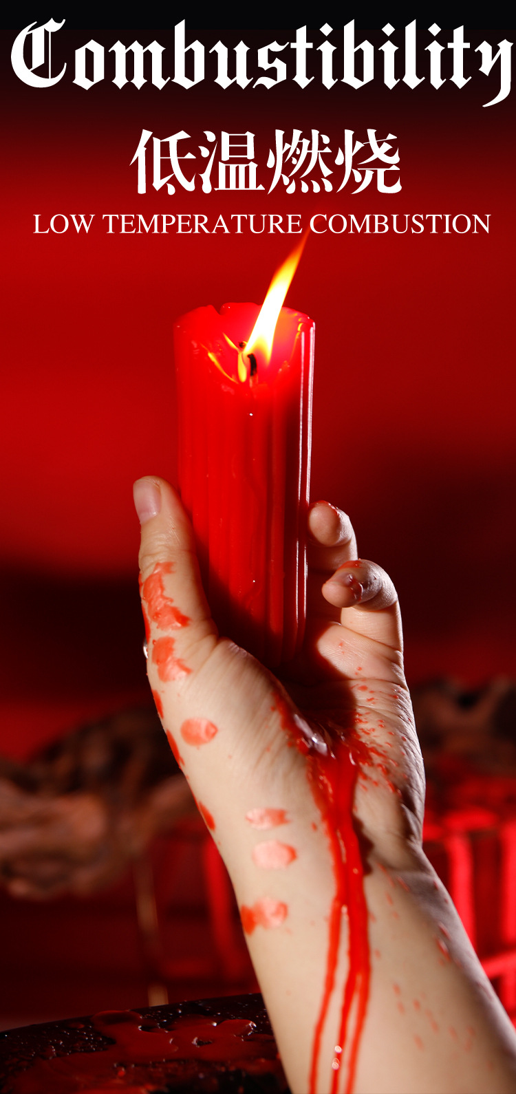 Low-Temperature Massage Candle with Soy Wax for Adult Sensory Play — detail image 26
