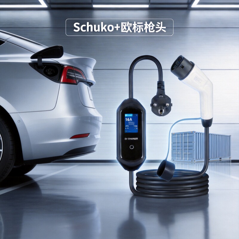 St-E207 European Standard Portable Vehicle Charging Station 3.5Kw~22Kw Household Charging Gun with High Flame-Retardant Pc Shell St-E207 European Standard Portable Vehicle Charging Station 3.5Kw~22Kw Household Charging Gun with High Flame-Retardant Pc Shell