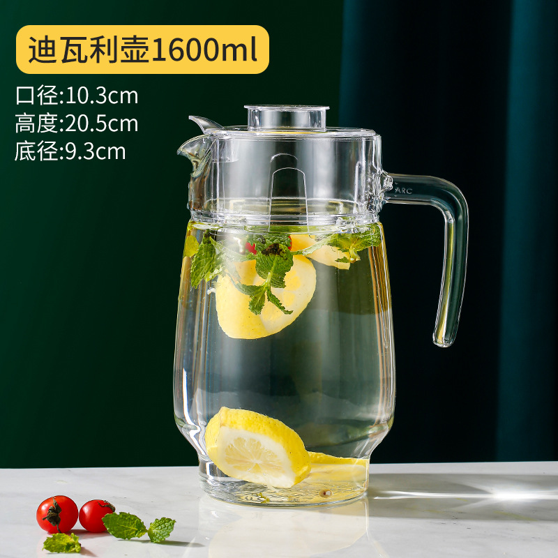 Lemeiya vidrio hervidor frío verano hogar resistente a altas temperaturas tetera hervidor frío taza de agua engrosada pico de pato olla empate olla