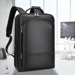 英皇ポール男性リュックサック本革リュックサック15.6インチコンピュータリュックサック防水ビジネス旅行リュックサック