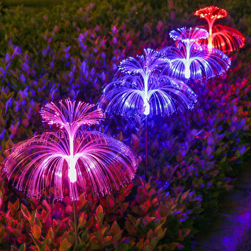 Solar-Powered Jellyfish Lights for Christmas Decoration, Landscape Lights for Garden and Lawn, Fiber Optic Colorful Changing Jellyfish Lights Solar-Powered Jellyfish Lights for Christmas Decoration, Landscape Lights for Garden and Lawn, Fiber Optic Colorful Changing Jellyfish Lights