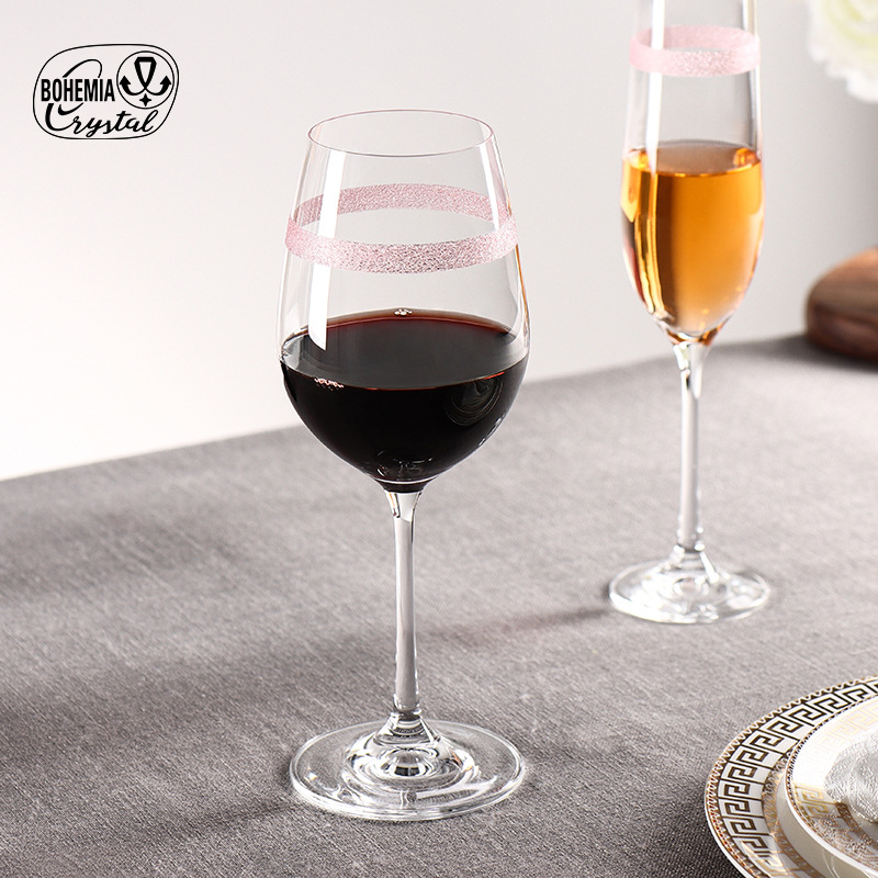 Checo Lexus importa la creatividad europea de lujo ligero sin plomo taza de cristal nueva taza de vino de uva de colores taza ligera