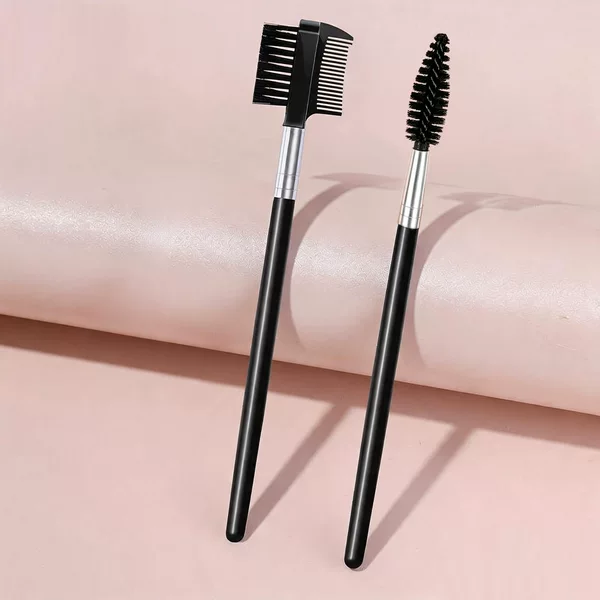 Cross-Border Exclusive Supply of Spiral Eyelash Brush and Eyebrow Brush Dual-Use Beauty Tools for Combing, Styling, and Curling, Wholesale Disposable