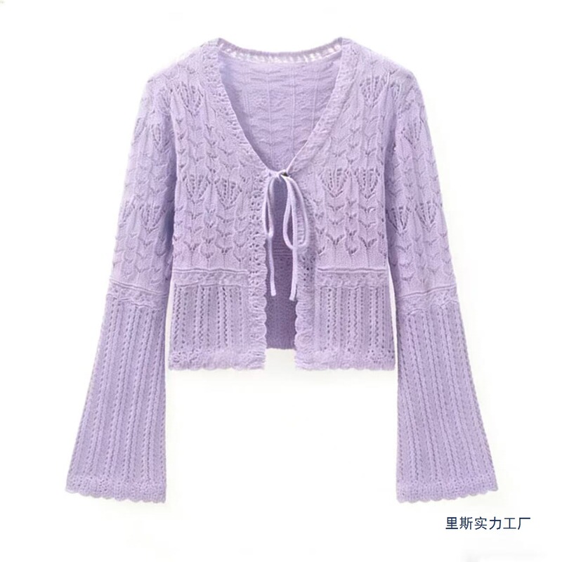2026 Floral Cardigan Hollow-Out Knit Jacket for Women, New Summer Cover-Up, Early Spring Outerwear with a Stylish Design 2026 Floral Cardigan Hollow-Out Knit Jacket for Women, New Summer Cover-Up, Early Spring Outerwear with a Stylish Design