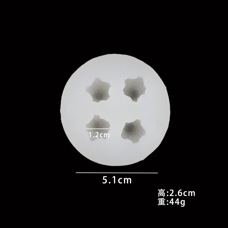 Lindo tridimensional de la fresa de silicona fondant pastel de hornear de chocolate epoxi DIY molde de arcilla hecha a mano