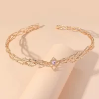 Популярная европейская и американская корона короля эльфов Трандуила в золотом стиле от Amazon Temu