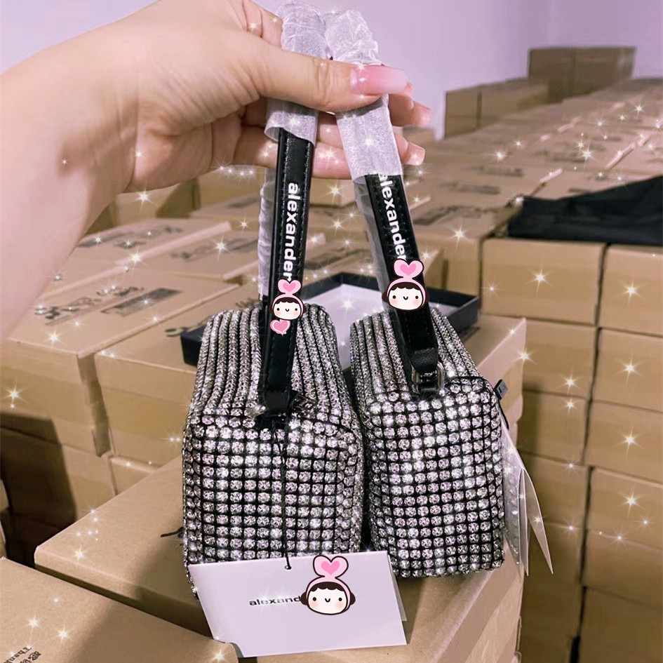 Bolsa de gala bolsa de mujer llena de diamantes bolsa de cubo con diamantes 2022 bolsa de mujer crossbody gran rey bolsa de diamantes pic 1