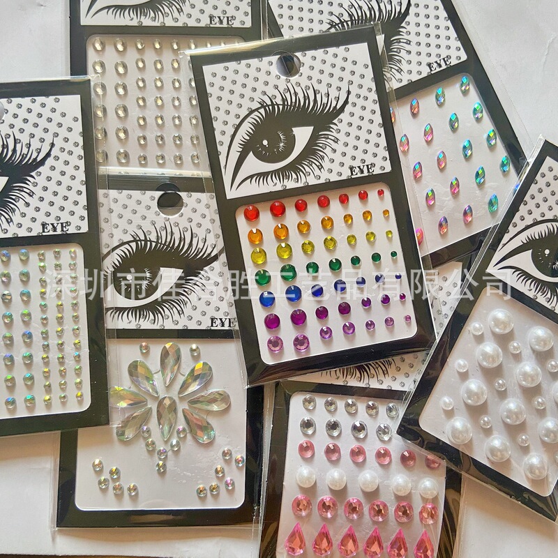 Nail art stick diamond face crystal diamond stick makeup plastic art face stick self-adhesive convenient 61 children's day eyebrow stick drill