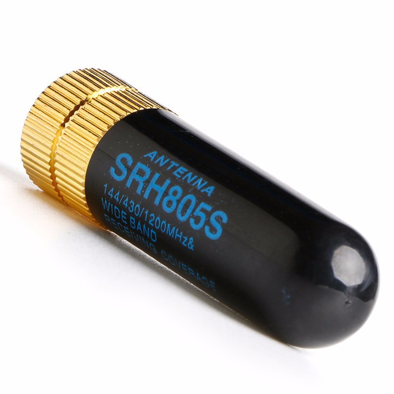 Antena para Walkie-Talkie Baofeng SRH-805S, Antena de Radio Portátil de Doble Banda, Ganancia de 5CM, Antena de Pulgar Ultracorta, Mini Antena