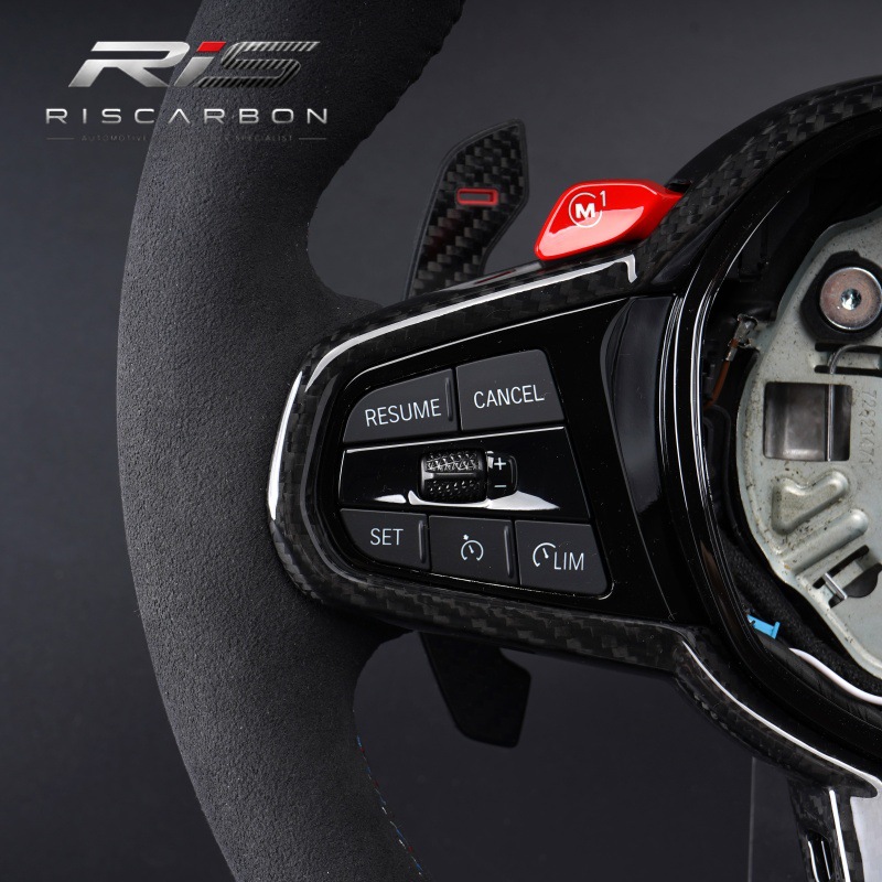 CS suede carbon fiber red label sports steering wheel compatible with BMW G20G30G05G01G22G11G02G06
