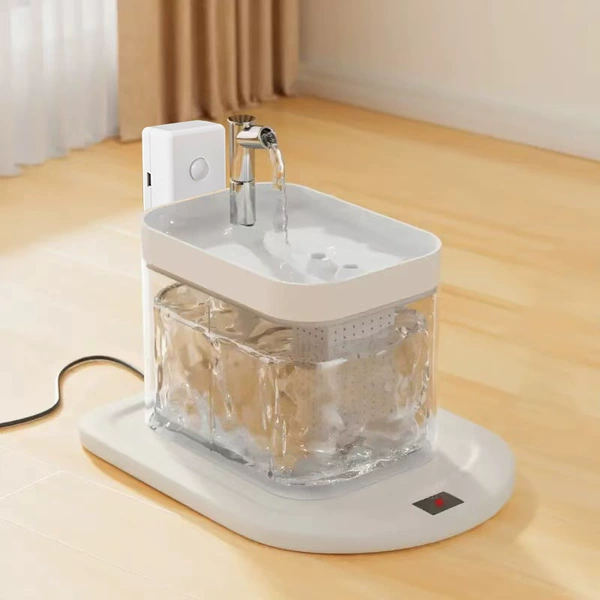 Cream White - Heating and Constant Temperature Charging Model [The bottom plate needs to be plugged in/Cable length 1 meter/Separate