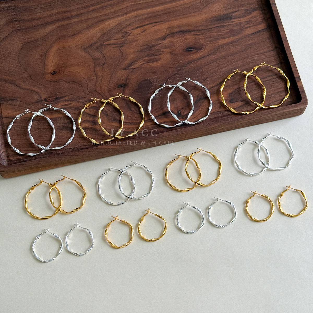 Collection of Unique Twisted Möbius Earrings: Vintage, Light Luxury, Fashionable, Versatile, Personalized, High-End Commuting and Casual Ear Accessories