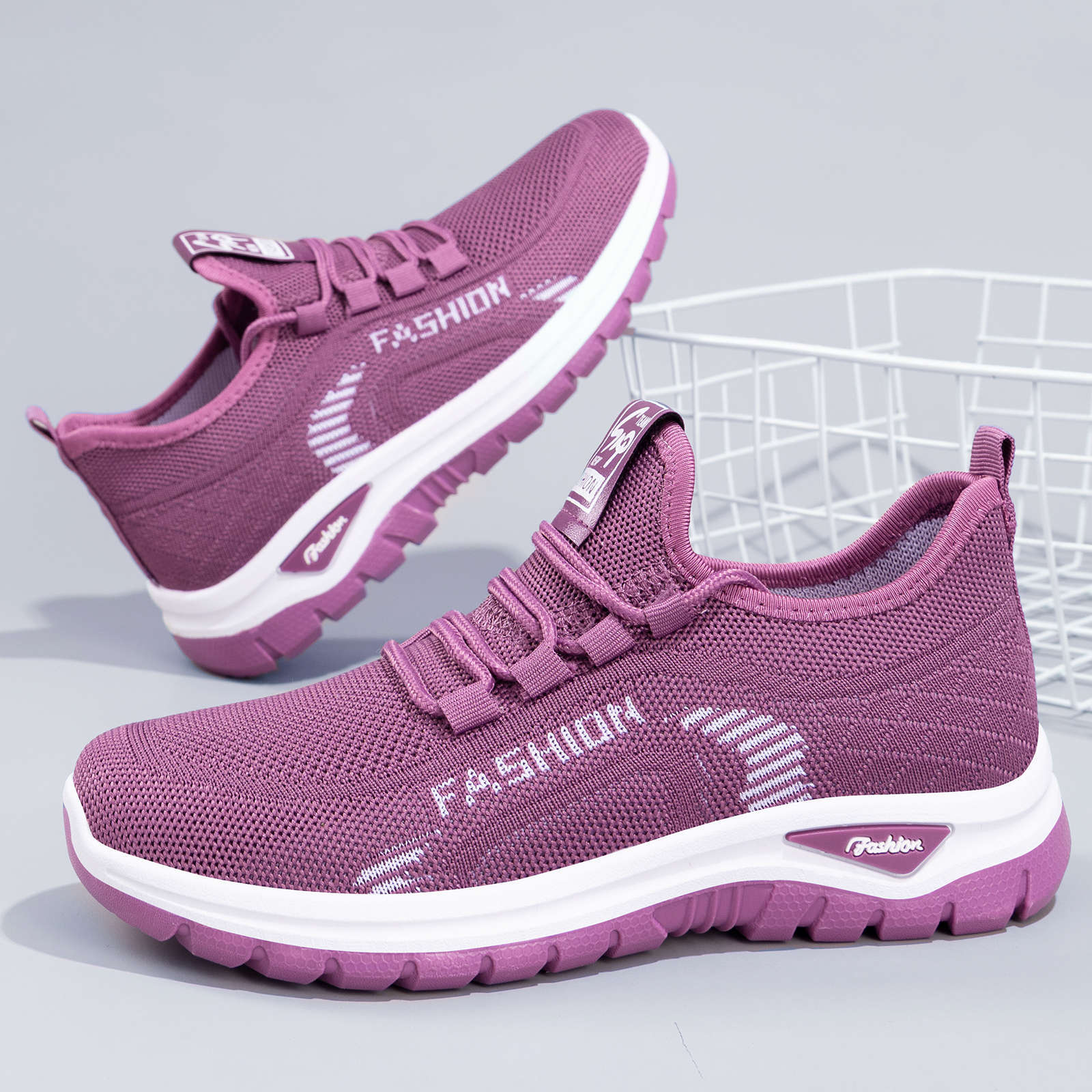 Shoes for Women, Versatile New Summer Casual Sports Shoes, Lightweight, Soft-Soled, Comfortable, Casual Shoes for Middle-Aged and Elderly Mothers