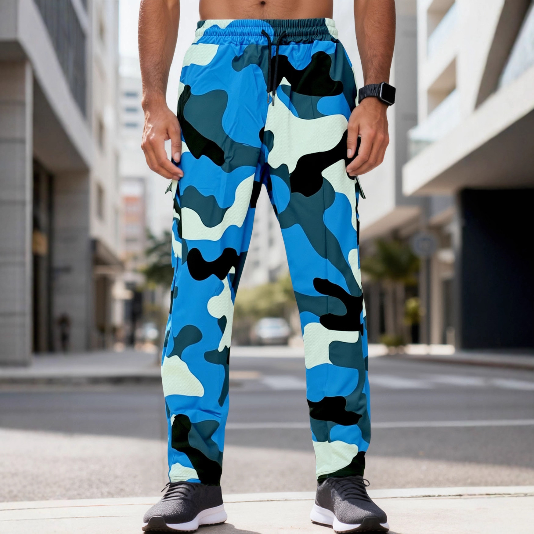 Nuevo transfronterizo Europa y América Amazon nuevos pantalones urbanos pantalones de trabajo pantalones de camuflaje de moda para hombres pantalones casuales de moda