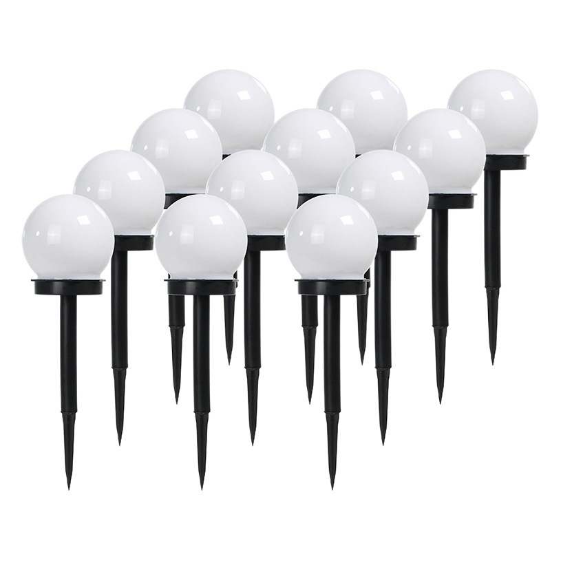 Lámpara de césped en forma de bulbo redondo chino simple iluminación impermeable lámpara de jardín carretera lado Villa césped lámpara al aire libre