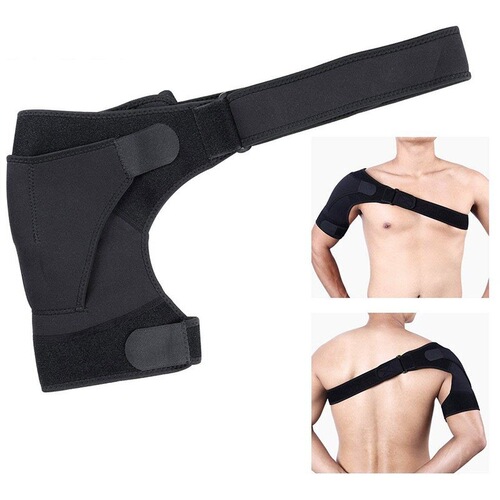 Adjustable sports shoulder pads for factory wholesale, dive material pressure shoulder guards, unisex fitness shoulder protection straps