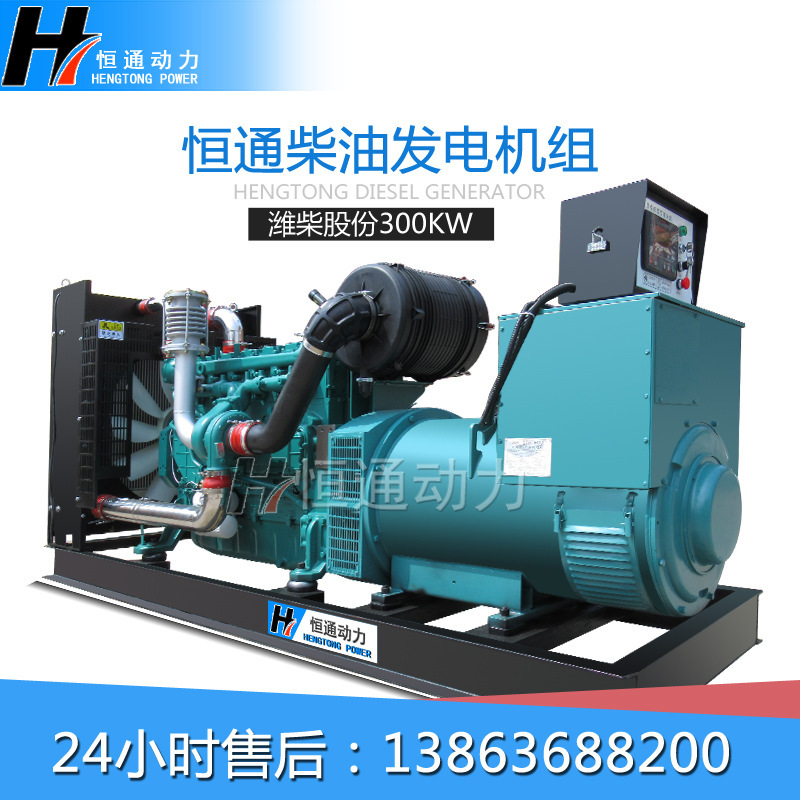 200/300Kw diesel generator set Weifang copper core AC motor automatic silent generator 380V