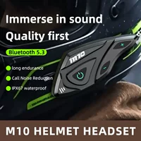 Экспорт внешней торговли внутренний китайский английский новый шлем M10 bluetooth гарнитура новый сверхдлинный срок службы IP6 водонепроницаемый