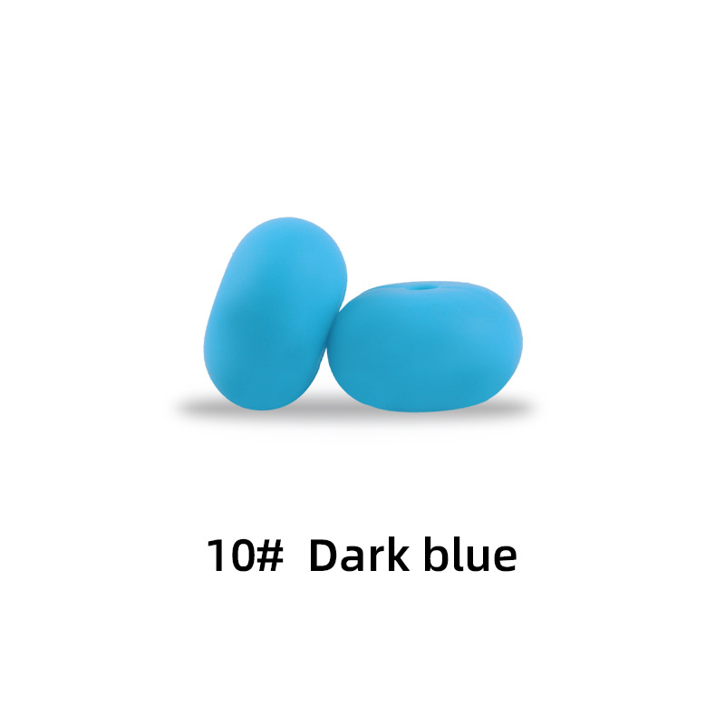 15mm silicona Abacus beads Spacer joyería tesoro molar juguete DIY chupete cadena collar accesorios de la joyería