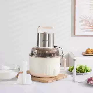跨境出口新款先科绞肉机家用电动小型搅拌机和面绞肉二合一料理机