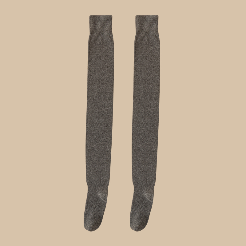 1 쌍 (다크 그레이) 면 패딩 스타킹