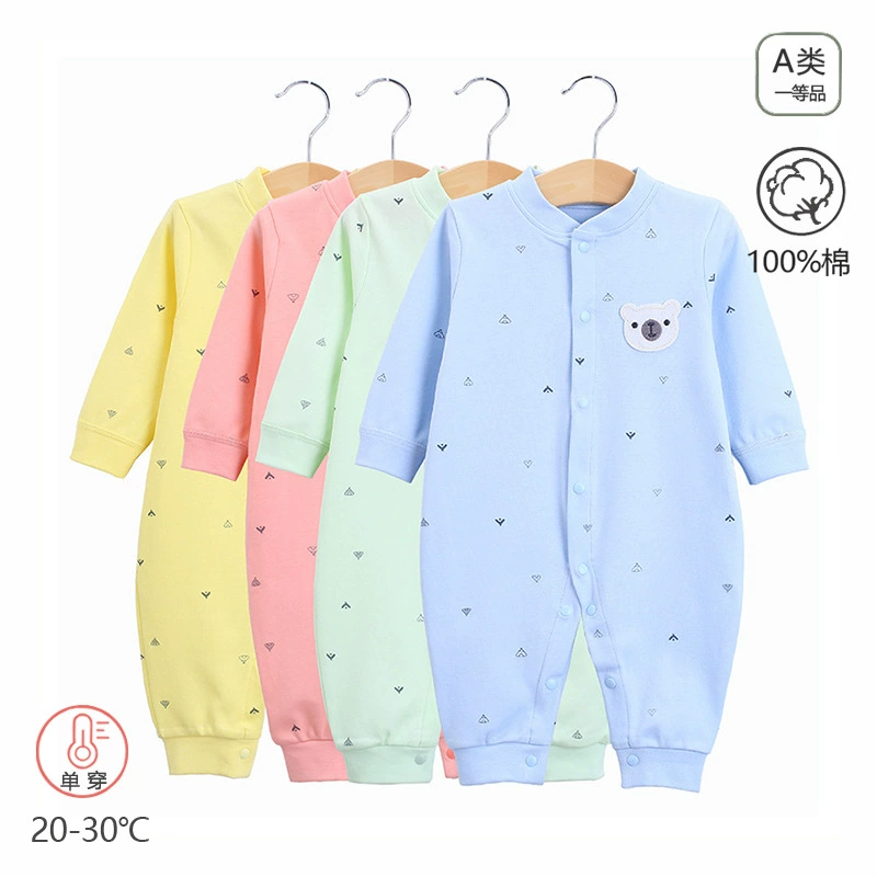 Весенне-осенний Детский комбинезон Класс A Одежда для новорожденных Хлопковое нижнее белье Комбинезон Baby Harper Пижамы Одежда для скалолазания 3