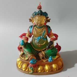Glass Medicine Buddha Statue Temple Worship Living Room Ornaments Medicine Buddha Glass Light Tathagata Gilt Elevated Base Buddhist Utensils