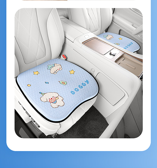 Summer Honeycomb Gel Car Seat Cushion Office Ice Silk Seat Cushion Cartoon Fat Cushion Gel Breathable Seat Cool Cushion