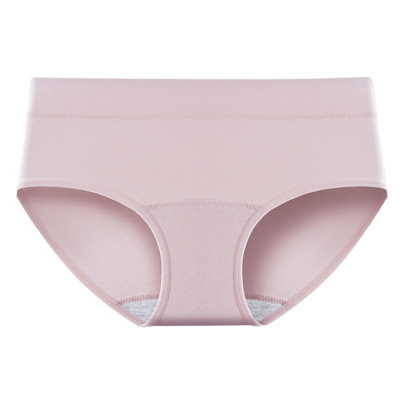 Entrepierna alargada algodón de las mujeres algodón antibacteriano algodón inferior entrepierna alargada mayor entrepierna delantera cintura alta algodón escritos de las mujeres
