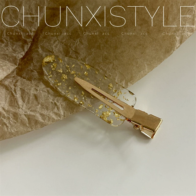 Заколка Chunxi hairgrip для чёлки, узорная смоляная шпилька с металлическим зажимом, 6 см