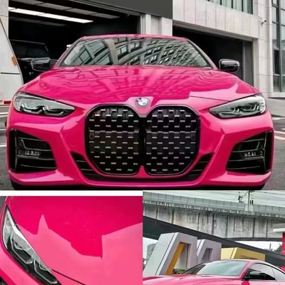 Car paint protective film – Base Crystal Piano Black Porcelain - pet-material-crystal-beet-purple-165m