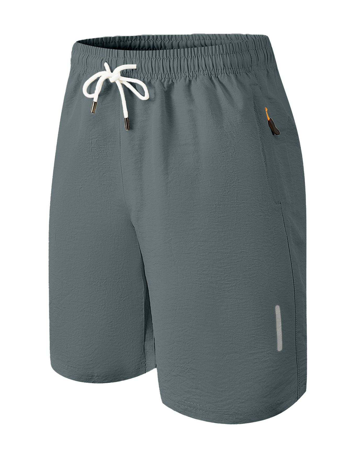 Hombres europeos y americanos Amazon deportes de ocio transfronterizos de secado rápido bolsillo corto tejido con cremallera pantalones tácticos de playa de moda callejera