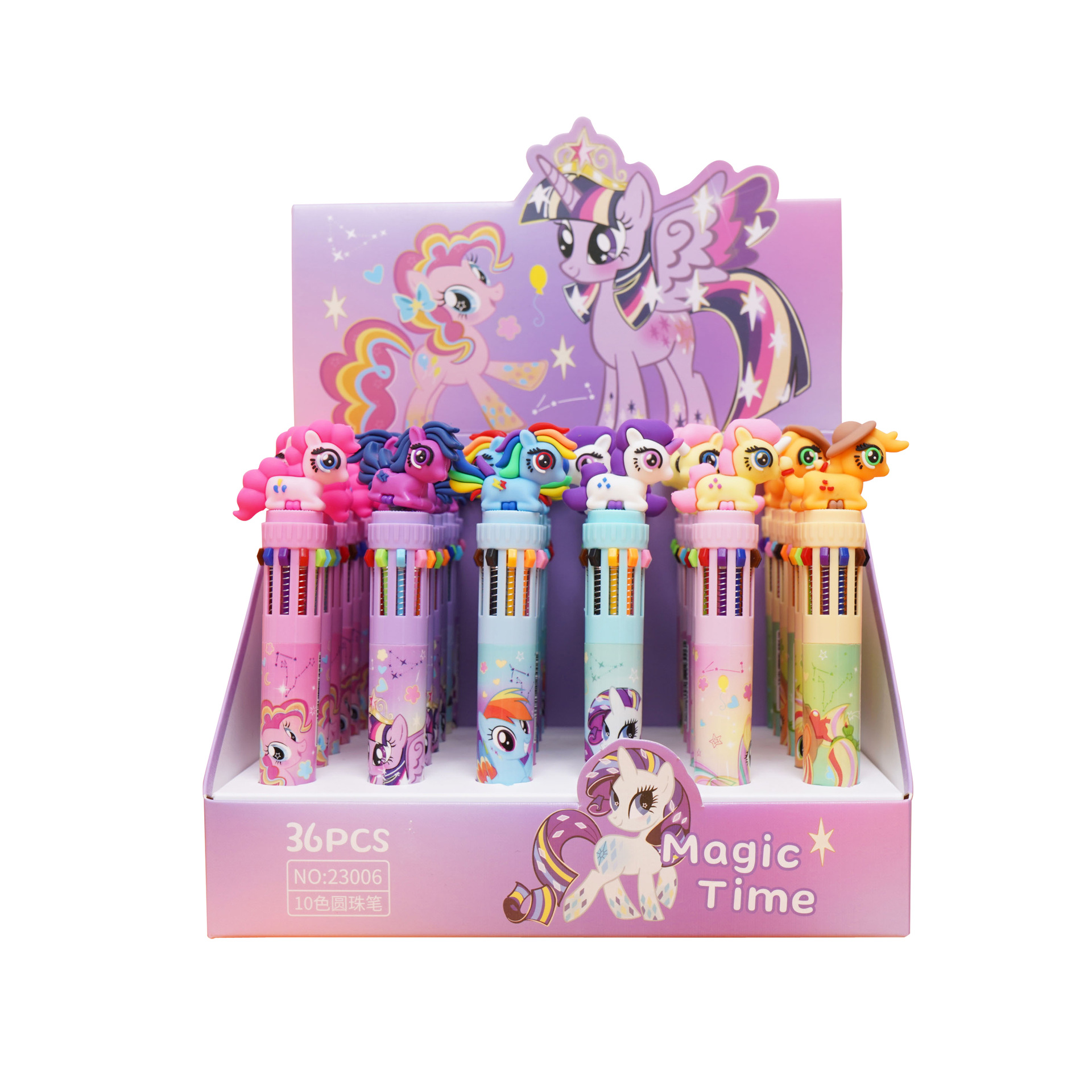 KP - 23006 pony bolígrafo de dibujos animados colección de bolígrafo multicolor adorable niña bolígrafo de bolas estudiantes