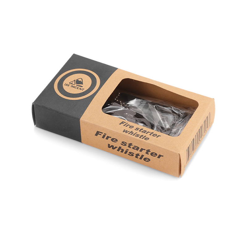 Kit de supervivencia al aire libre T1, caja de herramientas con pedernal, silbato y accesorios multifuncionales
