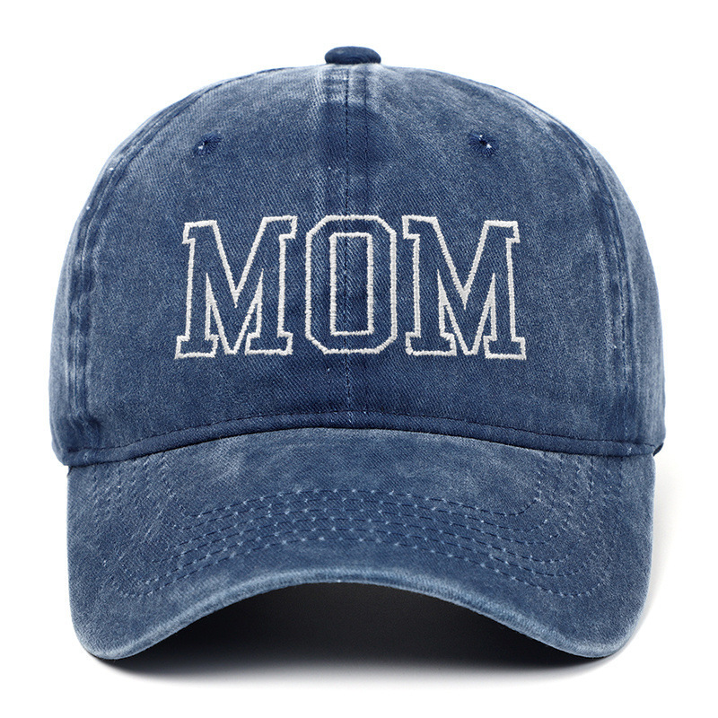 Amazon ベストセラー ウォッシュドコットン DAD MOM 刺繍ベースボールキャップ レトロ スポーツ レジャー ピークキャップ トレンディなサンハット|undefined