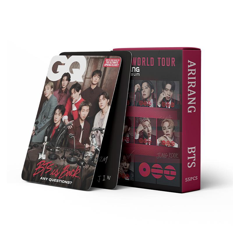 Cadena total, una gran cantidad de stock, 55 hojas de tinta BT SK IVE ATEEZ KPOP, estrellas coreanas alrededor de LOMO