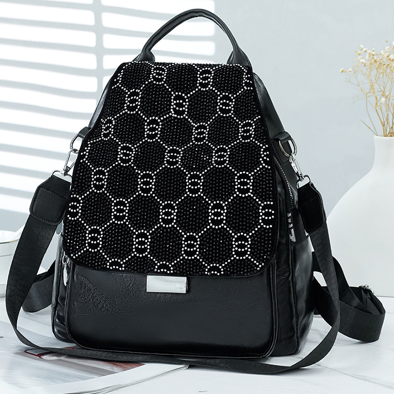 Nueva mochila de moda casual, mochila de mujer de color sólido de todo fósforo, bolso de viaje de viaje de gran capacidad al por mayor