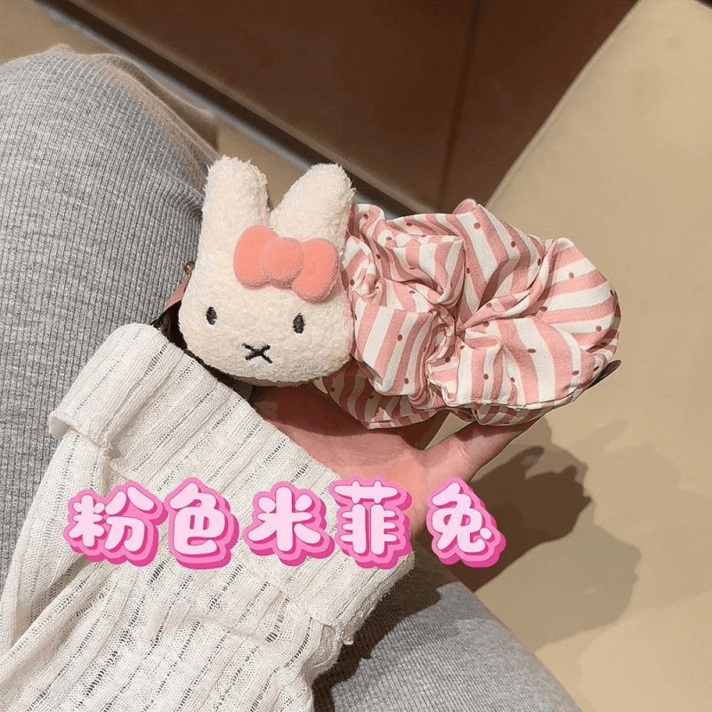 日系可爱波点米菲兔香蕉夹套装少女心扎马尾夹丸子夹2025新款头饰|undefined