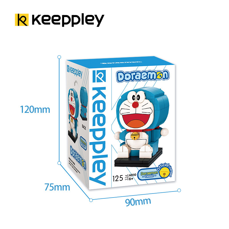 启蒙积木keeppley哆啦A梦动漫周边公仔积木玩具动画经典手办A0110|undefined