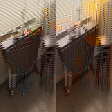 r^中式实木圆餐桌带转盘家用折叠桌子复古黑胡桃侘寂风原木桌椅组