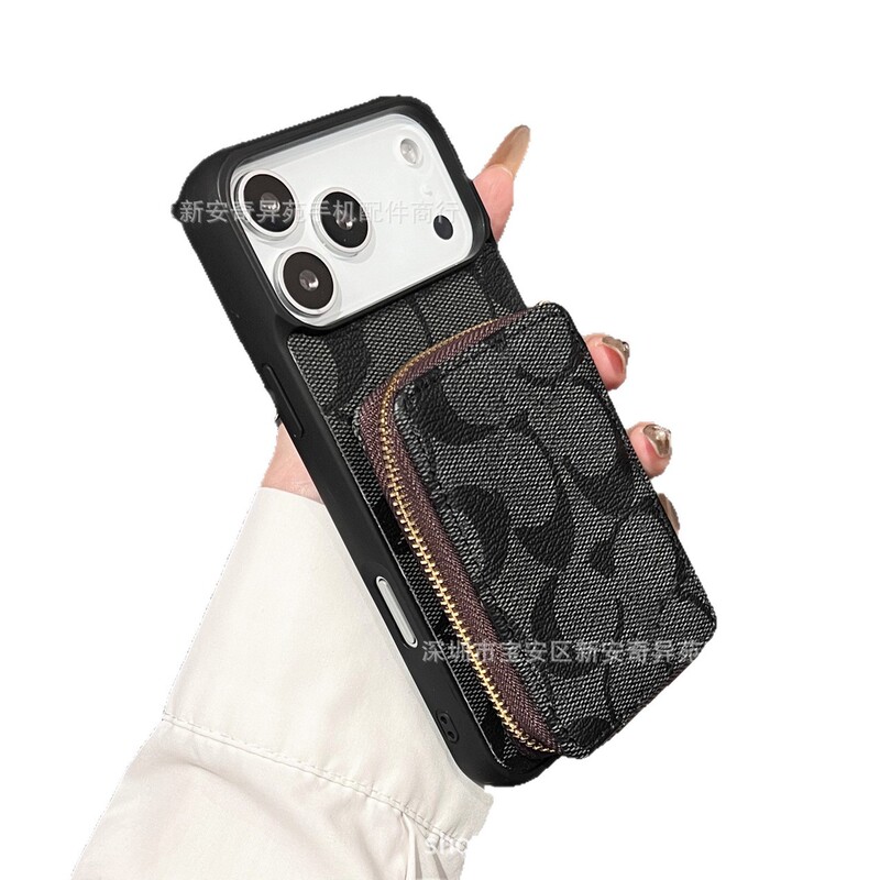 欧美拉链卡包保护壳适用iPhone17ProMax钱包款跨境爆款苹果手机壳|undefined