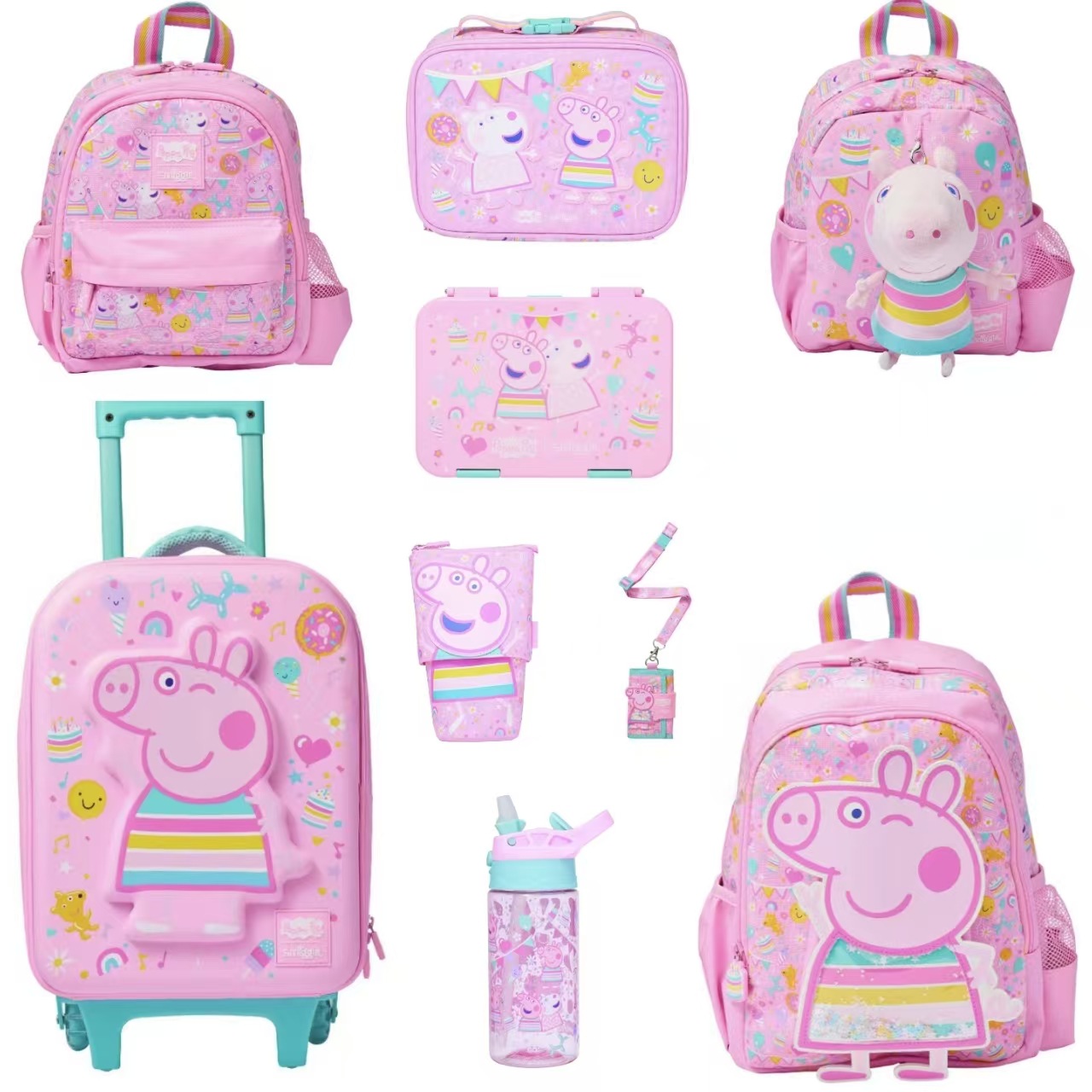Uşaq Məktəb Çantası və Yemək Qabı Dəsti Peppa Pig