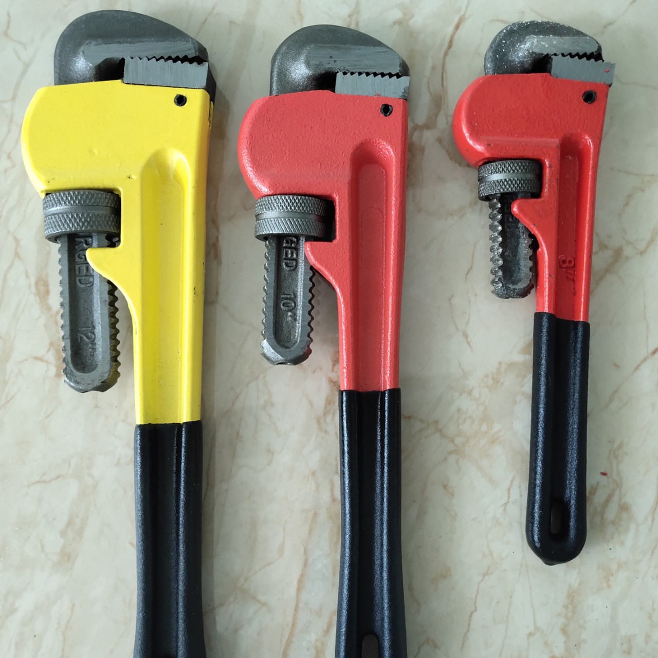Llave Inglesa de Tubo de Alta Resistencia Estilo Americano, Llave Inglesa Grande de 3/6/4/8 Pulgadas para Tuberías de Agua, Herramienta de Ferretería de Boca Abierta, Alicates Shaodong para Tubos Redondos