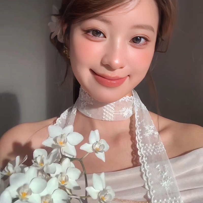 纯欲风白色蕾丝飘带长条丝巾韩系气质百搭配饰脖丝带氛围感脖子配饰2025新款女|undefined