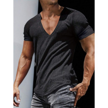 W 43140 V-neck casual men's T-shirt V ��������ʿ T ��
