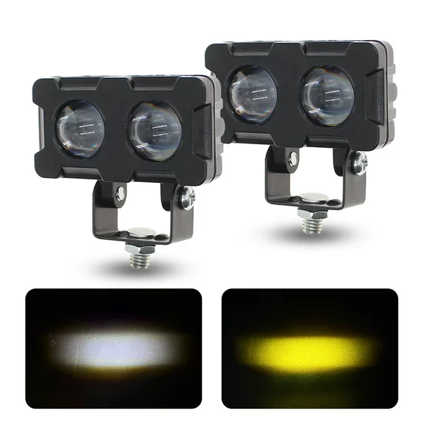 Motorcycle Led Headlight Electric Vehicle 12-80V Modified Led Car Light Two-Color High and Low Beam Minion Spotlight